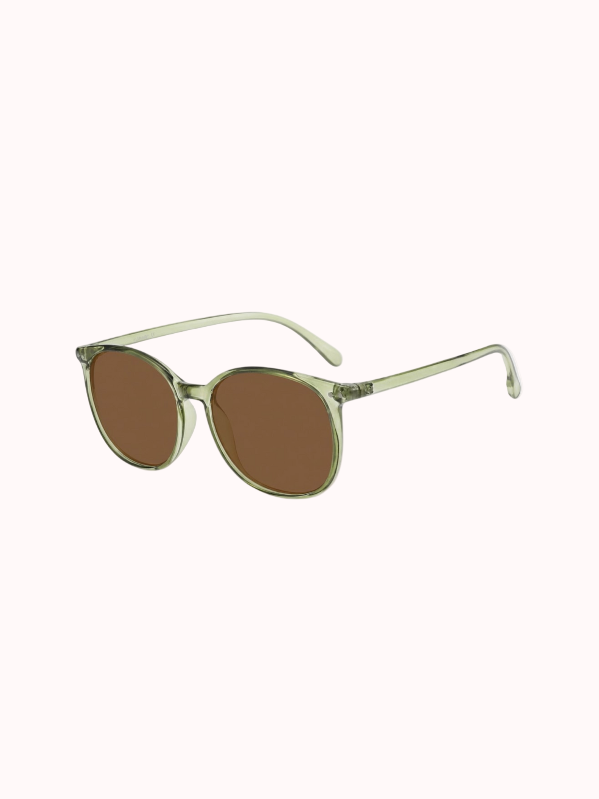Lentes de Sol "Olive Crystal" - Marco Transparente