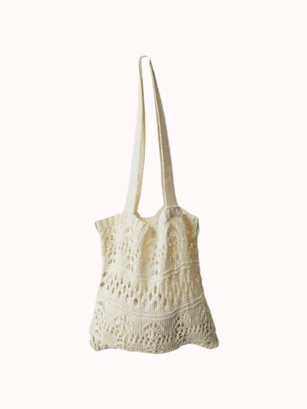 Bolso Tejido Cuadrado Ivory (Var 2)