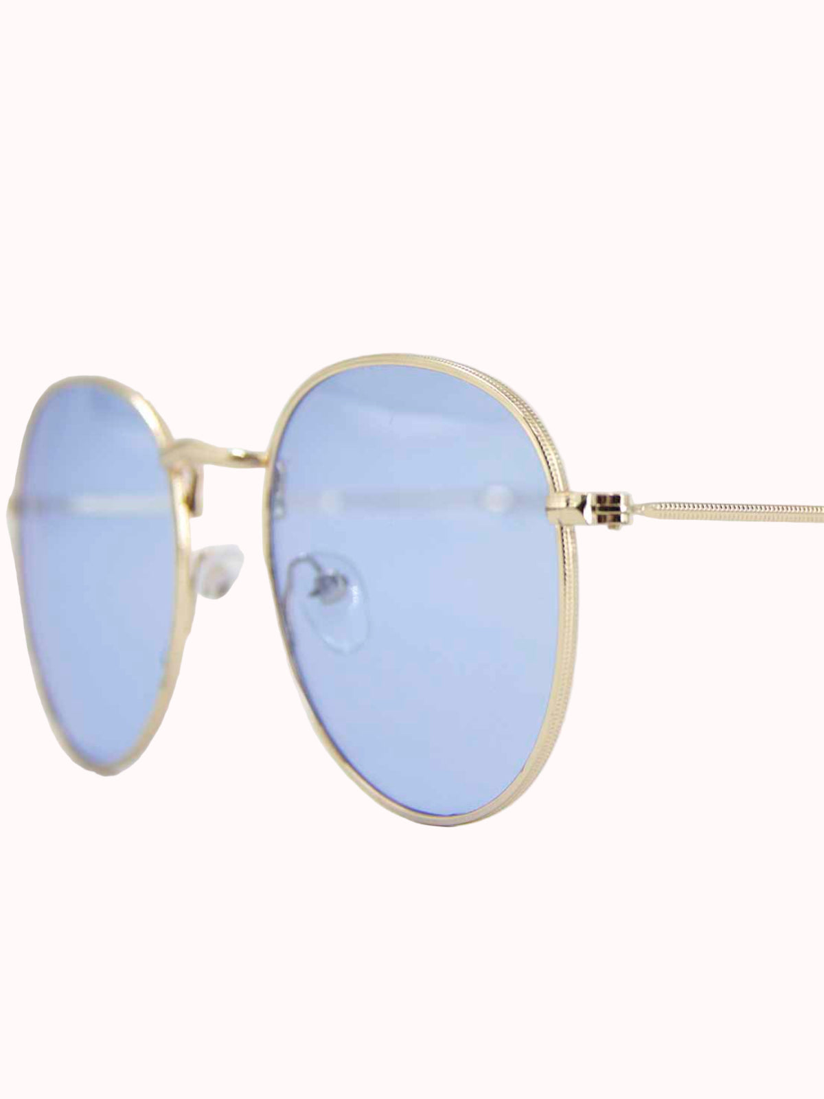 Lentes de Sol – Redondas Dorado y Azul Claro
