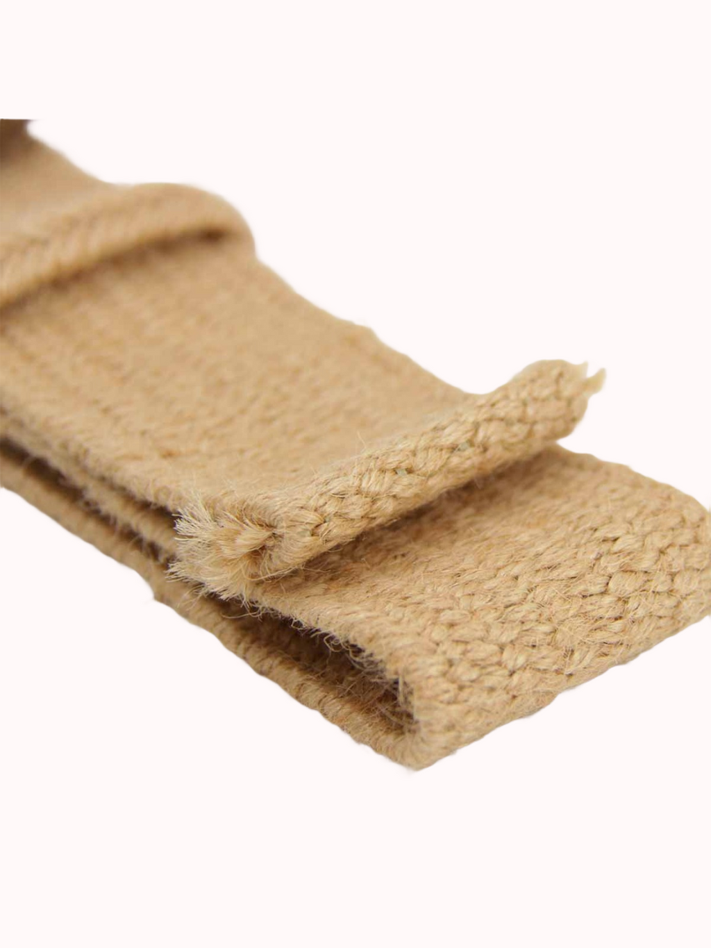 Cinturón Elasticado Hebilla Redonda Madera