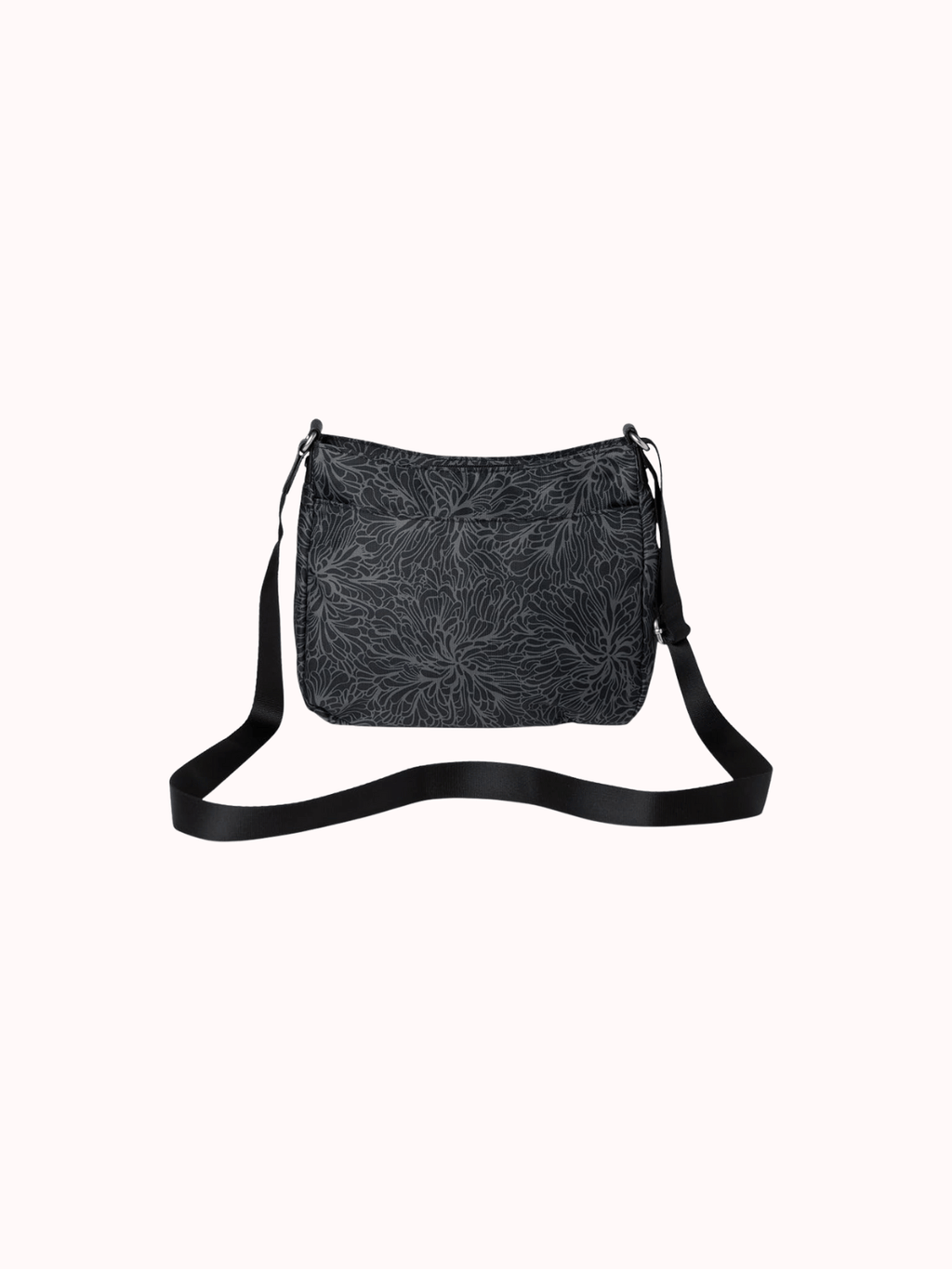 Baggallini Uptown Bagg con pulsera de teléfono RFID - Midnight Blossom