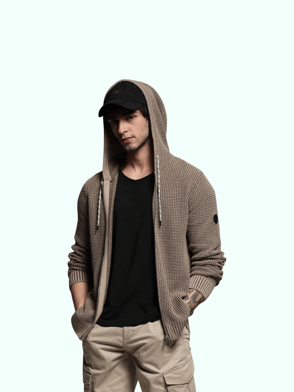 Jack & Jones Jjerik Knit Zip Hood Sweater