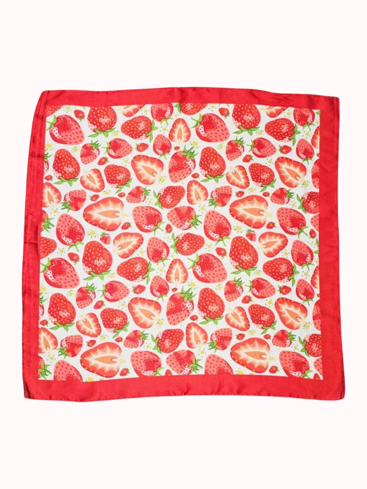 Pañuelo mediano seda Frutillas