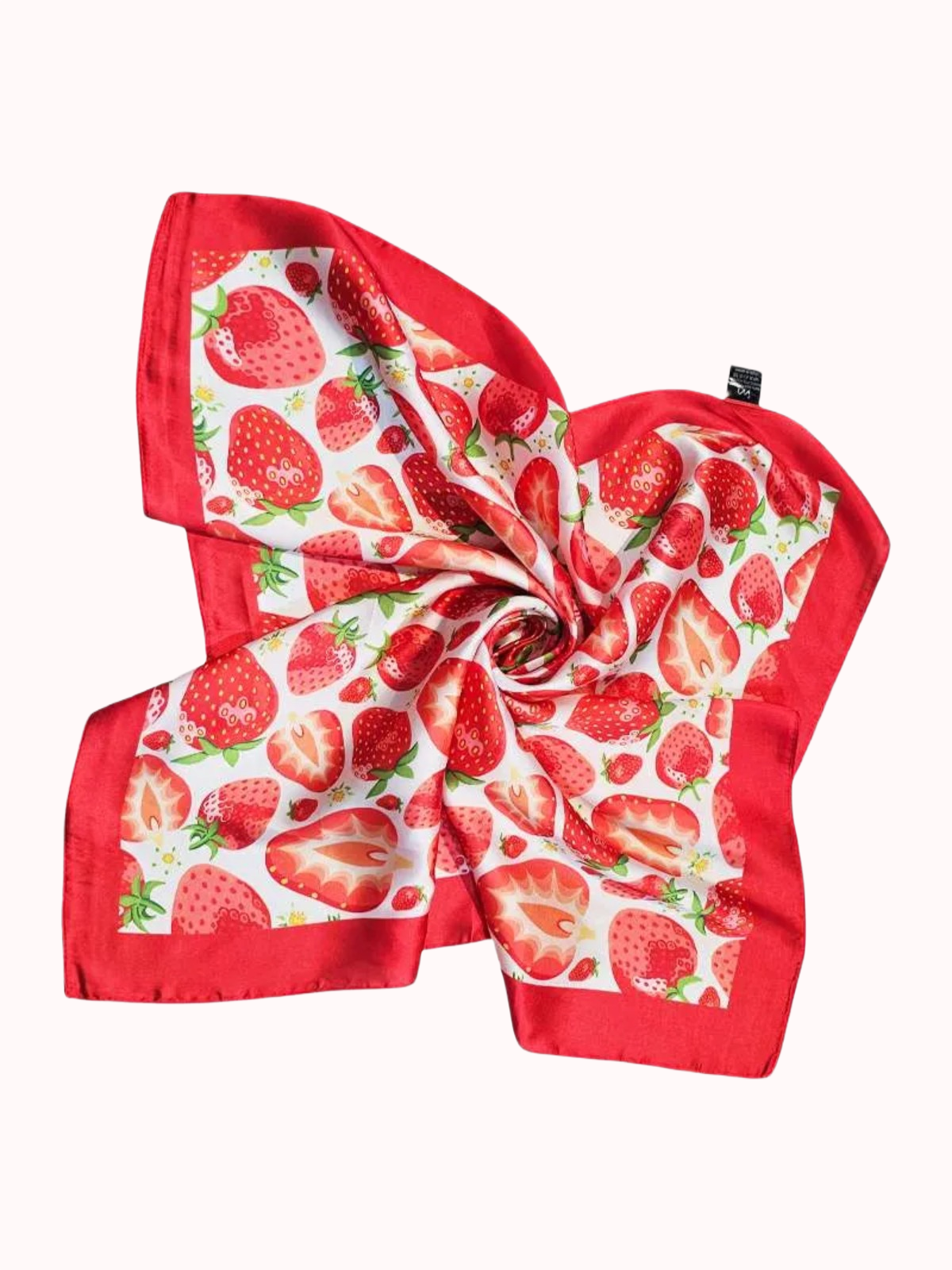 Pañuelo mediano seda Frutillas