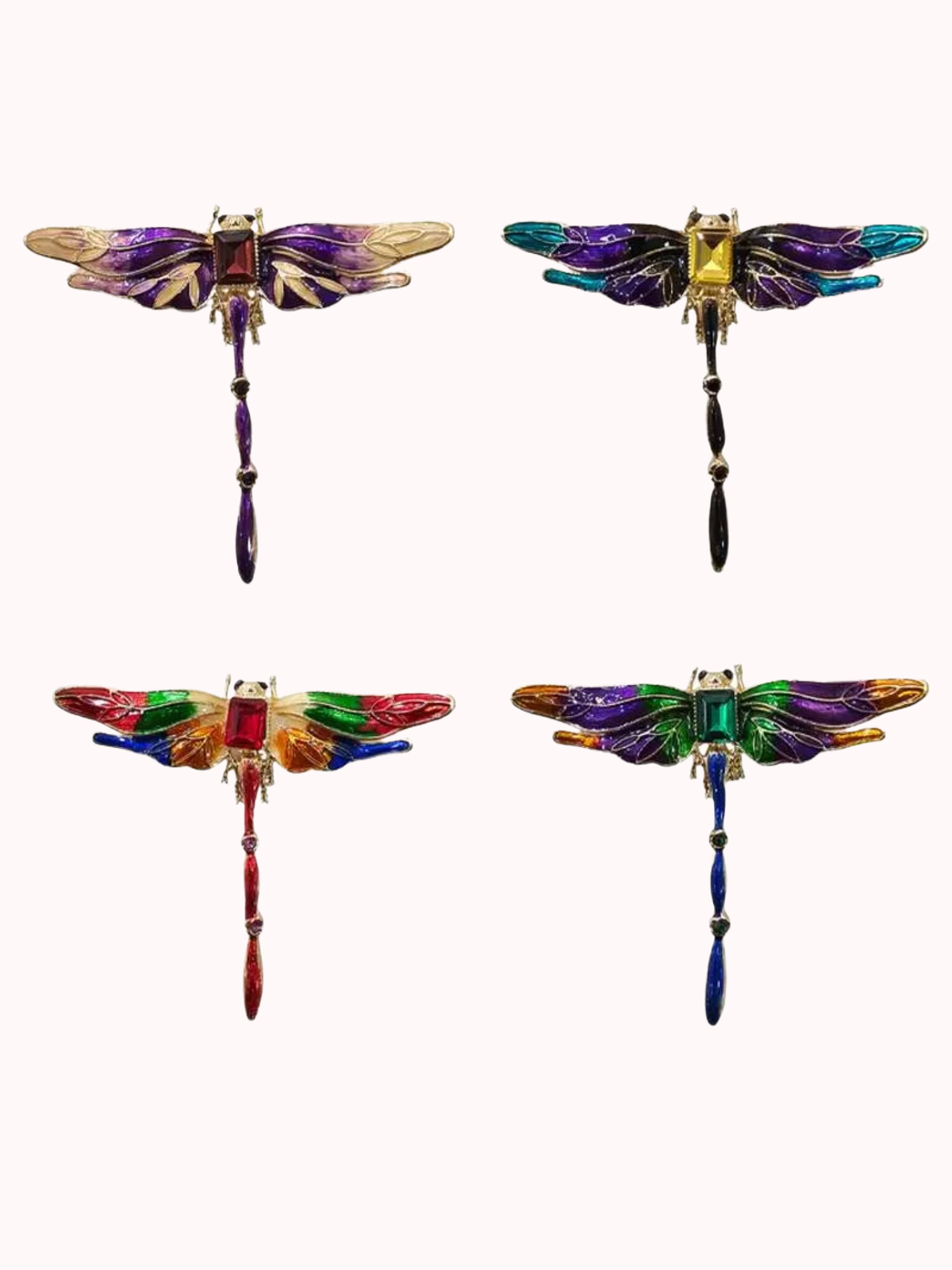 Prendedores Libélula 4 unidades