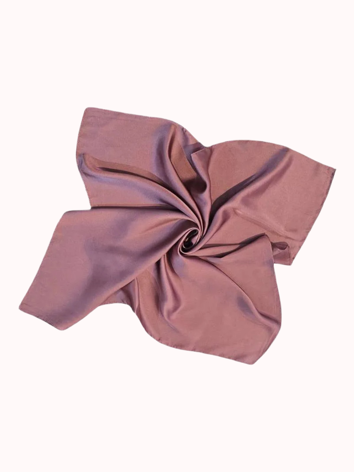 Pañuelo mediano seda Liso rosa oscuro