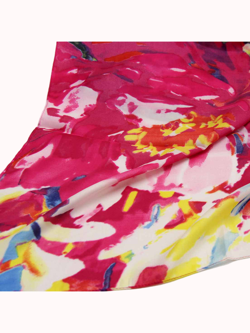 Pañuelo – Abstracto Fucsia y Amarillo