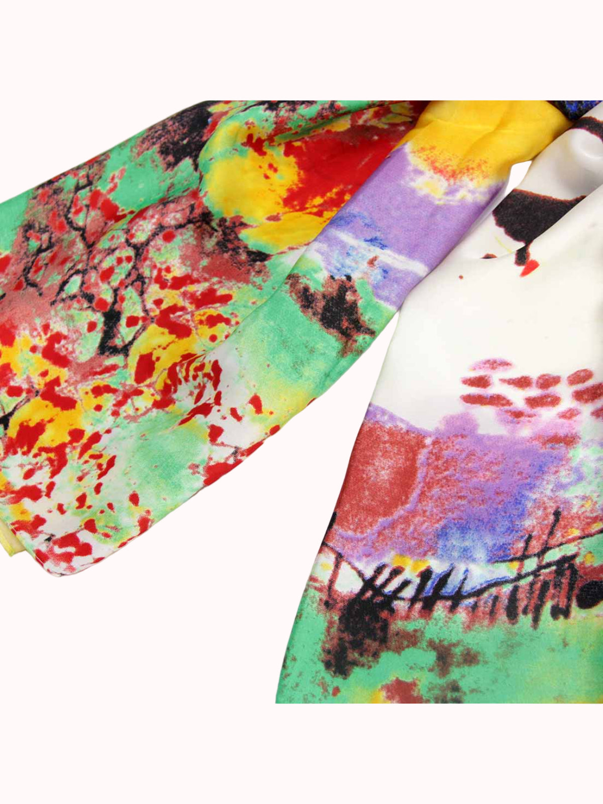 Pañuelo de Seda – Multicolor Abstracto