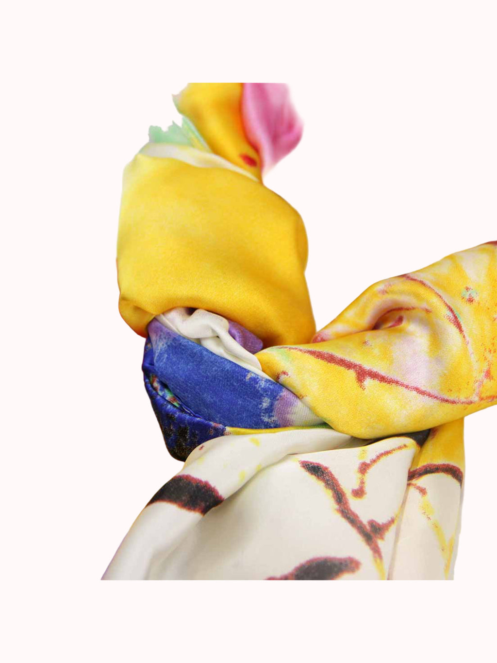 Pañuelo de Seda – Multicolor Abstracto