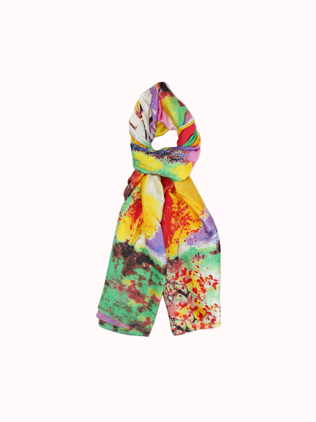 Pañuelo de Seda – Multicolor Abstracto