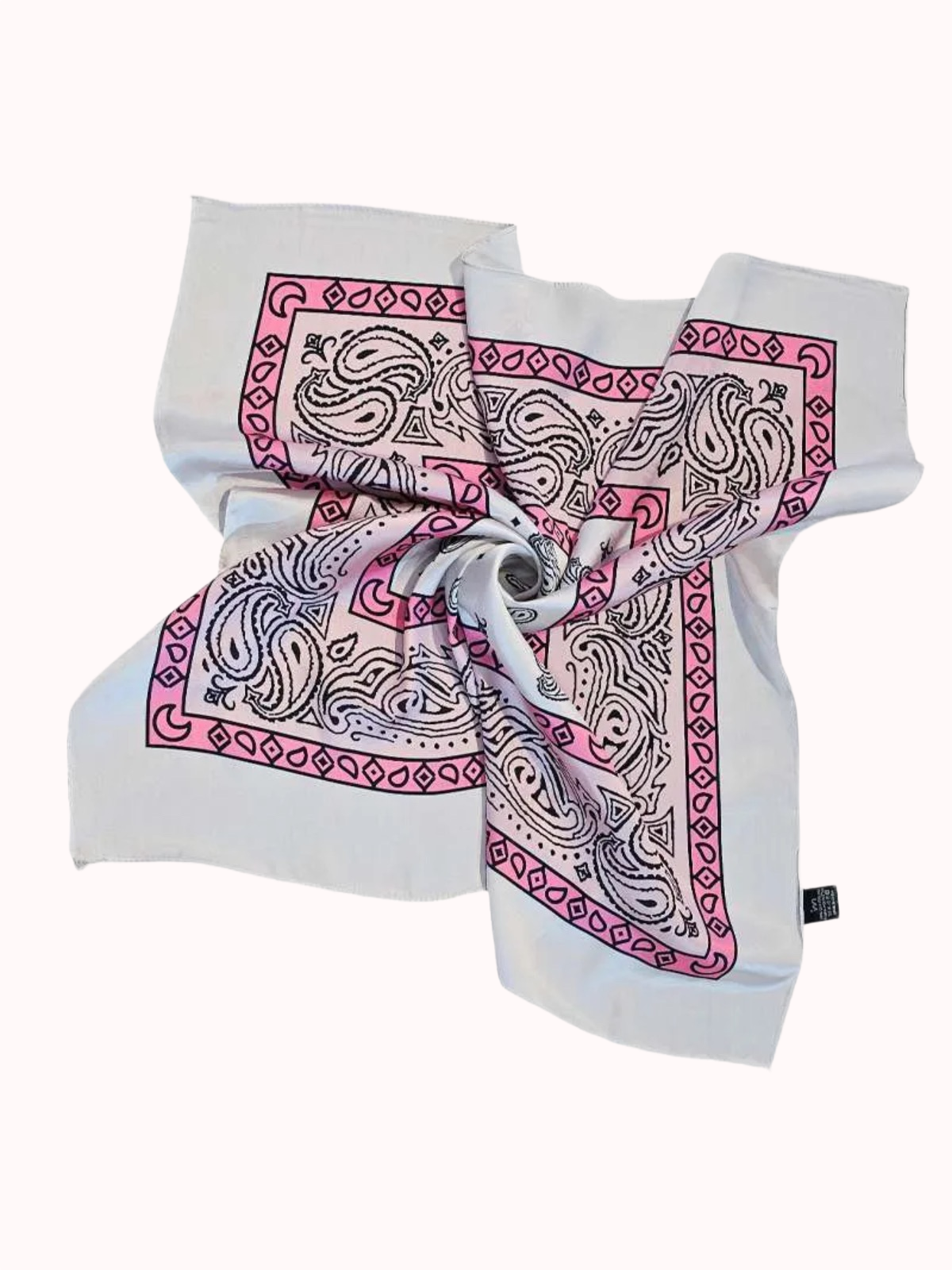 Pañuelo mediano seda Trival rosa